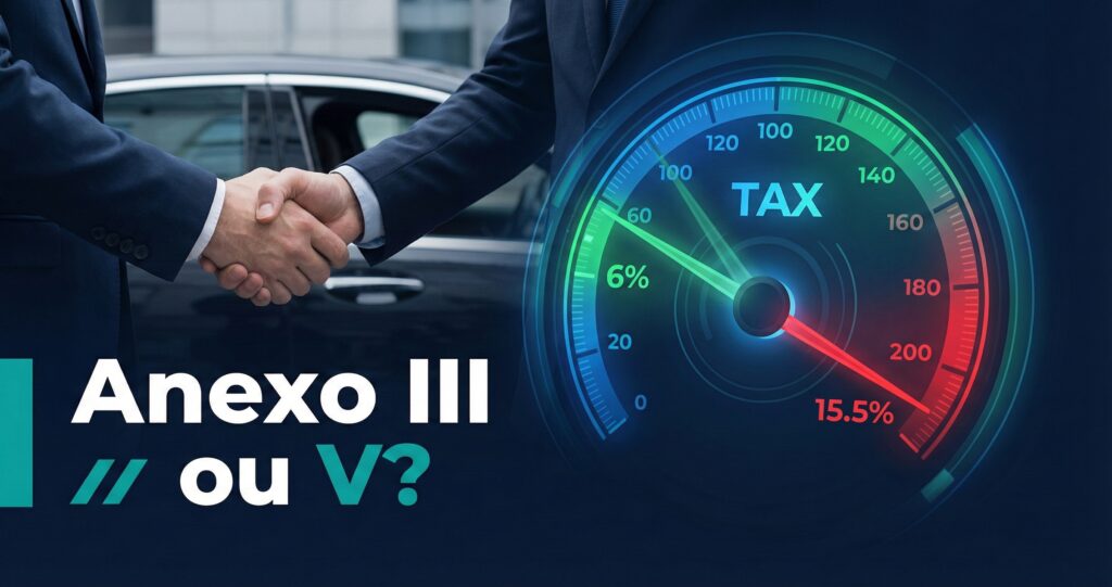 Painel de alíquota para Representante comercial Anexo III ou V no Simples