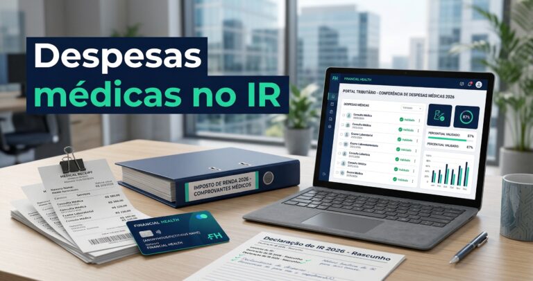Despesas médicas Imposto de Renda 2026 com recibos e plano de saúde
