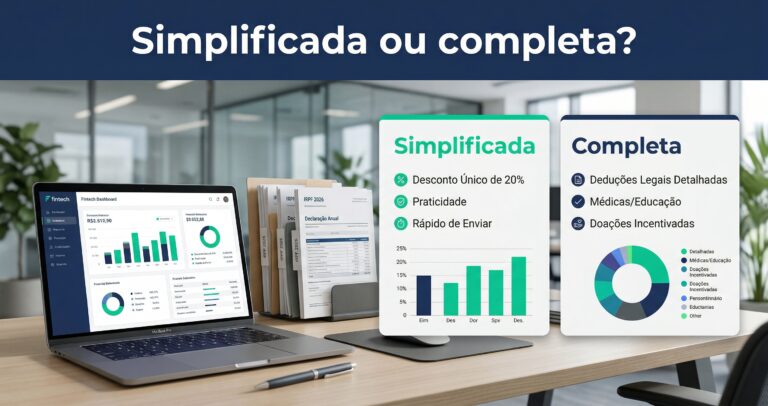 Comparativo simplificada ou completa no IR 2026